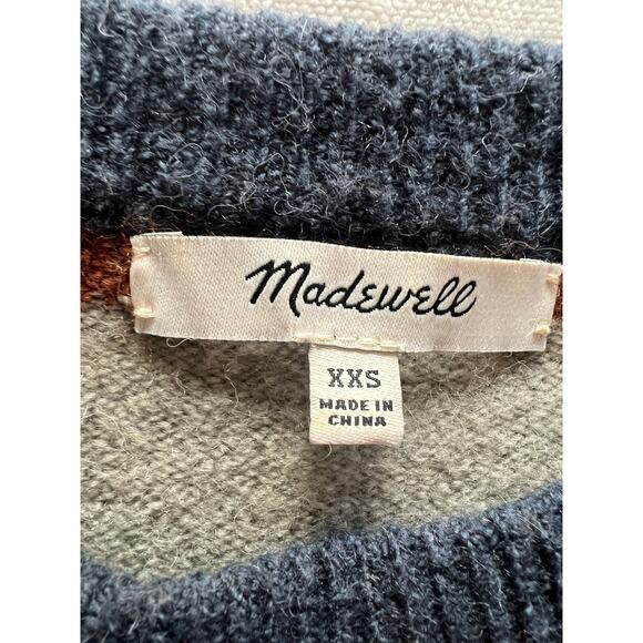 Madewell Striped Merino Alpaca Blend Sweater - XXS - Picture 3 of 6